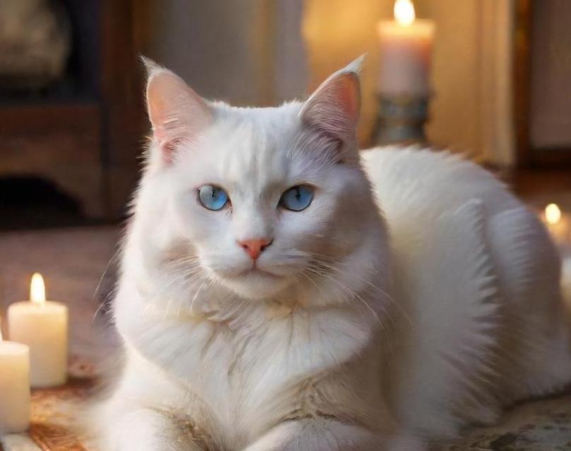 Foreign White cat