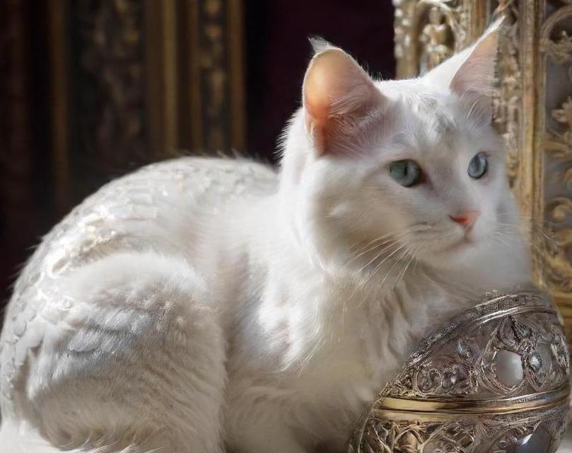 Russian White cat